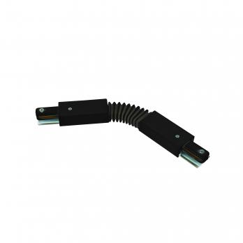 UBX-Q122 G24 BLACK 1 POLYBAG Соединитель для 2-х шинопроводов типа G. гибкий. Однофазный. Черный. ТМ Volpe.