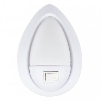 DTL-314 Огонек-White Светильник-ночник. Механический выключатель. Белый. ТМ Uniel