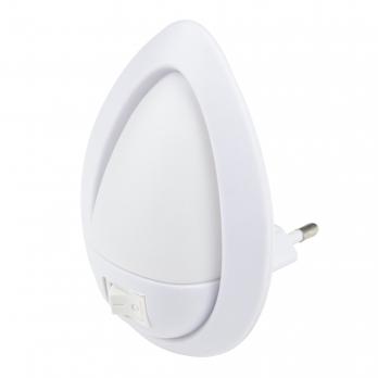 DTL-314 Огонек-White Светильник-ночник. Механический выключатель. Белый. ТМ Uniel