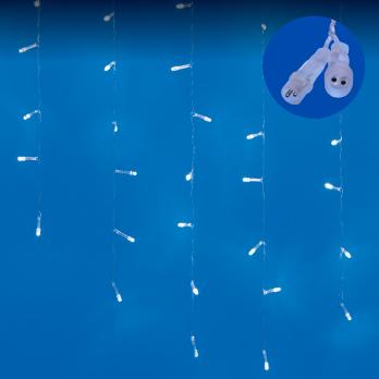 ULD-B6007-200-STK WHITE IP44 Бахрома светодиодная со статическим свечением. 6м. Соединяемая. 200 светодиодов. Белый свет. Провод прозрачный. ТМ Uniel