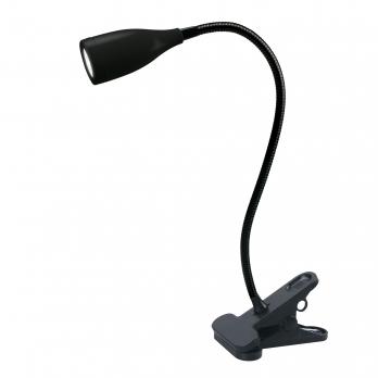 ULM-D501 4W-4000K BLACK Светильник настольный светодиодный прищепка. Механический выключатель. Черный. TM Uniel