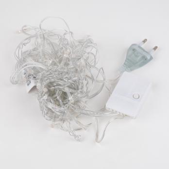 ULD-B2005-048-DTA PINK IP20 Бахрома светодиодная. 2м. 48 светодиодов. Розовый свет. Провод прозрачный. ТМ Uniel