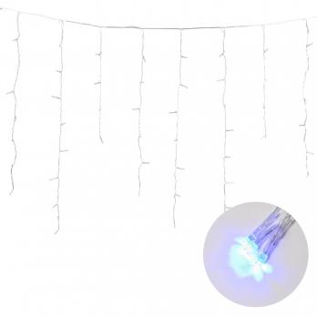 ULD-B6007-300-DTA BLUE IP44 Бахрома светодиодная. 6м. 300 светодиодов. Синий свет. Провод прозрачный. ТМ Uniel