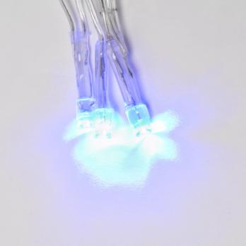 ULD-B6007-300-DTA BLUE IP44 Бахрома светодиодная. 6м. 300 светодиодов. Синий свет. Провод прозрачный. ТМ Uniel