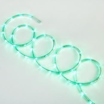 ULD-D50 8M-С08 IP44 GREEN Гирлянда светодиодная Дюралайт. 8м. С контроллером. Зеленый свет. Провод прозрачный. ТМ Uniel