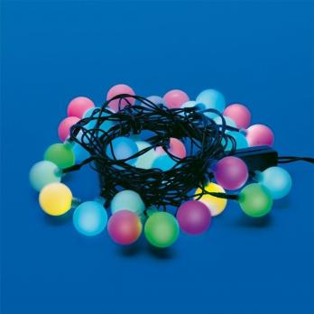 ULD-S0500-030-DGA RGB IP20 RAINBOW-1 Гирлянда светодиодная Радуга-1. 5м. 30 светодиодов. RGB свет. Провод зеленый. ТМ Uniel