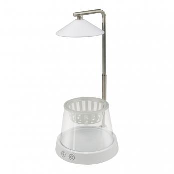 ULT-P36-3W-4000K+SPSB IP40 WHITE Светильник для растений светодиодный. с подставкой и декоративной емкостью. Белый свет4000K + cпектр для рассады и цветения. TM Uniel