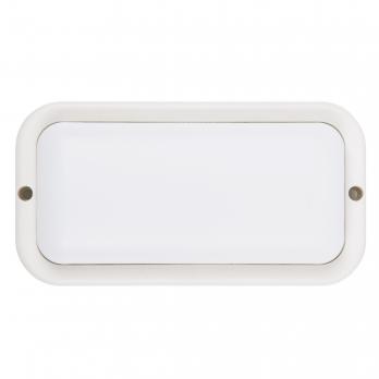 ULW-Q228 12W-6500K IP65 WHITE Светильник светодиодный влагозащищенный. Прямоугольник. Дневной свет 6500K. 160×85×35мм. Корпус белый. ТМ Volpe