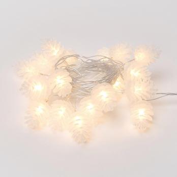 ULD-S0280-020-DTA WARM WHITE IP20 PINE CONES Гирлянда светодиодная Шишки . 20 светодиодов. 2.8 м. теплый белый. IP20. провод прозрачный.