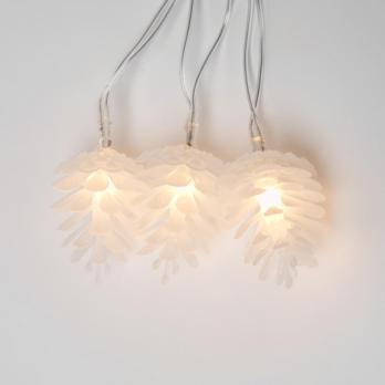 ULD-S0280-020-DTA WARM WHITE IP20 PINE CONES Гирлянда светодиодная Шишки . 20 светодиодов. 2.8 м. теплый белый. IP20. провод прозрачный.