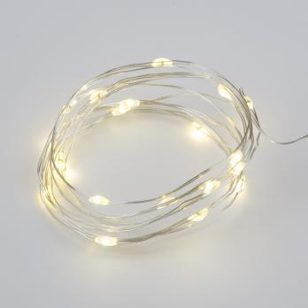 ULD-S0200-020-SСB-2AA WARM WHITE IP20 DEW Гирлянда светодиодная на батарейках 2AA не в-к. Роса. 2м. 20 светодиодов. Теплый белый свет. Провод медный. TM Uniel