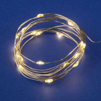 ULD-S0200-020-SСB-2AA WARM WHITE IP20 DEW Гирлянда светодиодная на батарейках 2AA не в-к. Роса. 2м. 20 светодиодов. Теплый белый свет. Провод медный. TM Uniel
