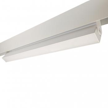 ULB-M80-22W-4000K-35 WHITE Светильник-прожектор линейный светодиодный трековый. Для магнитных шинопроводов. 2000 Лм. Белый свет 4000К. Черный. ТМ Uniel
