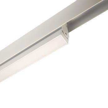 ULB-M80-22W-4000K-35 WHITE Светильник-прожектор линейный светодиодный трековый. Для магнитных шинопроводов. 2000 Лм. Белый свет 4000К. Черный. ТМ Uniel