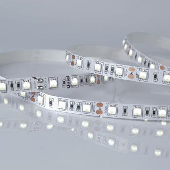 ULS-M25-5050-60LED-m-10mm-IP20-DC12V-14.4W-m-5M-6500K PROFI Гибкая светодиодная лента на самоклеящейся основе. Катушка 5м. в герметичной упаковке. Дневной свет 6500K. ТМ Uniel.