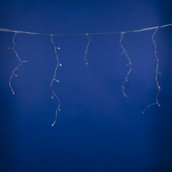 ULD-B1805-048-DTA MULTI IP20 Бахрома светодиодная с контроллером. 1.8 м. 48 светодиодов.  Разноцветный свет. Провод прозрачный. TM Uniel.