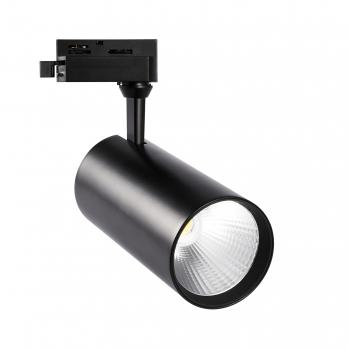 ULB-Q276 40W-4000К BLACK Светильник-прожектор светодиодный трековый. 3800 Лм. Белый свет 4000К. Корпус черный. ТМ Volpe.