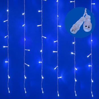 ULD-C3020-240-TTK WHITE IP44 Занавес светодиодный с эффектом мерцания. 3х2м. Соединяемый. 240 светодиодов. Белый свет. Провод прозрачный. TM Uniel