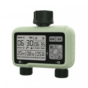UST-W42 IP65 OLIVE Таймер для автоматического полива. 2 канала. Корпус оливковый. ТМ Uniel