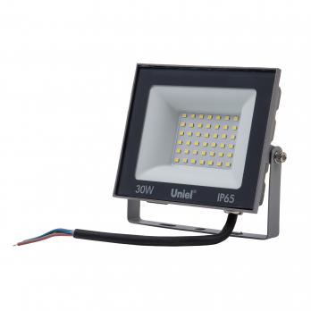ULF-F23-30W-6500K IP65 160-240V GREY Прожектор светодиодный. Дневной свет 6500K. Корпус серый. TM Uniel