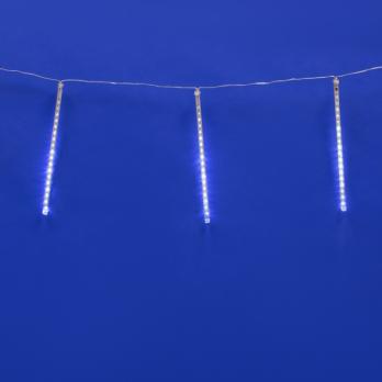 ULD-E2405-240-DTK WHITE IP44 METEOR Занавес светодиодный фигурный Падающие звезды. соединяемый. 2х0.5м. 8 подвесов. Белый свет. Провод прозрачный. TM Uniel.