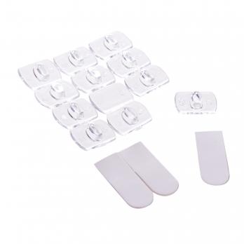 UCC-Y11 CLEAR 020 POLYBAG Крючки для монтажа гирлянд. Набор из 20 шт. Прозрачные. ТМ Uniel