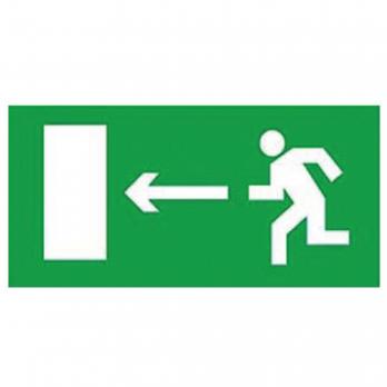 UFS-ULW-K25 ВЫХОД НАЛЕВО Наклейка самоклеющаяся на светильник. 180х90мм. Цвет зеленый. ТМ Uniel