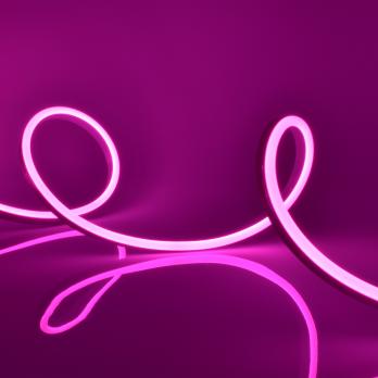 ULS-N11-2835-120LED-m-8mm-IP67-DC24V-10W-m-15M-PINK Светодиодная гибкая герметичная лента. NEON. Катушка 15м. в герметичной упаковке. Розовый свет. ТМ Uniel