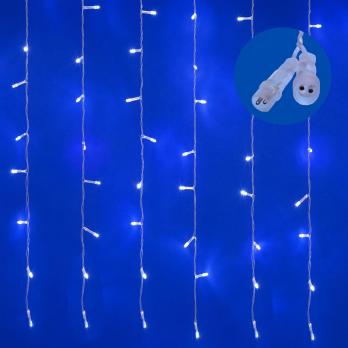 ULD-C3020-240-STK WHITE IP44 Занавес светодиодный со статическим свечением. 3х2м. Соединяемый. 240 светодиодов. Белый свет. Провод прозрачный. TM Uniel