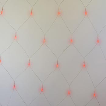 ULD-N2520-240-DTA RED IP20 Сетка светодиодная с контроллером. 240 светодиодов. 2.5х2 м. красная. IP20. провод прозрачный