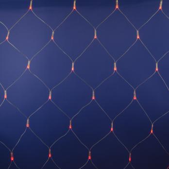 ULD-N2520-240-DTA RED IP20 Сетка светодиодная с контроллером. 240 светодиодов. 2.5х2 м. красная. IP20. провод прозрачный