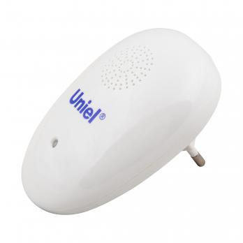 UDR-E14 WHITE Ультразвуковой отпугиватель насекомых и грызунов.  220В. Площадь до 120м2. Белый. TM Uniel