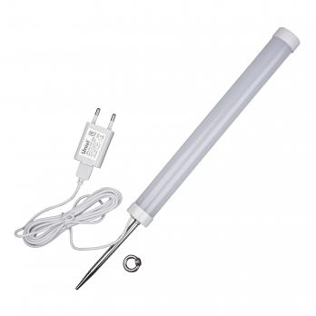 ULT-P39-6W-SPLE IP40 WHITE 3M RRP06C00 Светильник для растений светодиодный. на колышке. Блок питания в-к. провод 3 м. Спектр для фотосинтеза. TM Uniel