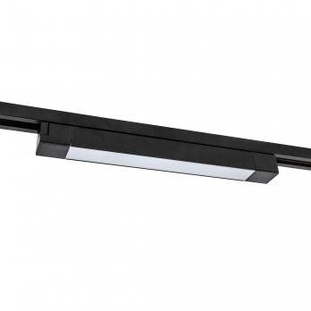 ULB-Q281 20W-4000K BLACK Светильник-прожектор светодиодный трековый. Линейный. 1600 Лм. Белый свет 4000К. Корпус черный. ТМ Volpe