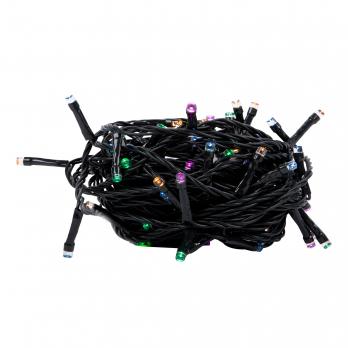 ULD-S1000-100-DGA MULTI-2 IP20 Гирлянда светодиодная. 10м. 100 светодиодов. Голубой. желтый. зеленый. розовый свет. Провод зеленый. ТМ Uniel