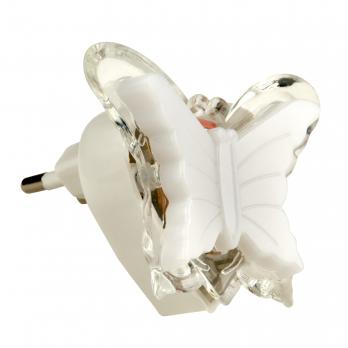 DTL-308-Бабочка-RGB-3LED-0.5W Светильник-ночник. Без выключателя. Блистер