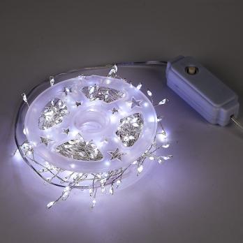 ULD-S1000-250-DTA WHITE IP20 DEWDROP Гирлянда светодиодная Роса. 10м. 250 светодиодов. Белый свет. Провод прозрачный. ТМ Uniel