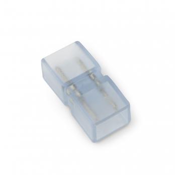 UTC-K-12-A67-NNN CLEAR 025 POLYBAG Соединитель контактный прямой для светодиодных лент 220В. 10x7мм. 2 контакта. Цвет прозрачный. 25 штук в пакете. TM Uniel