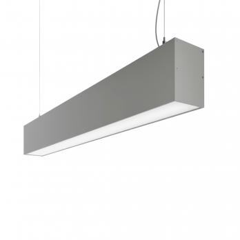 ULO-K10D 30W-5000K-L60-H IP40 SILVER Светильник линейный светодиодный подвесной. Белый свет 5000K. 2800Лм. Алюминий. Цвет серебро. TM Uniel