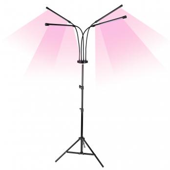 ULT-P32-36W-SPLE-TM-40 IP40 BLACK QUAD Светильник для растений светодиодный с таймером. на штативе. Спектр для фотосинтеза. TM Uniel