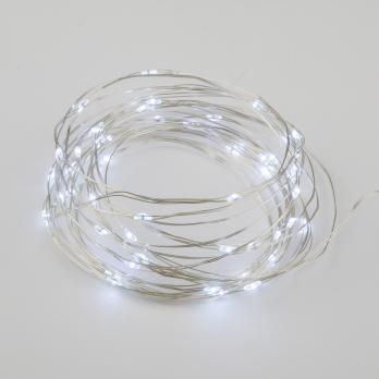 ULD-S0200-020-SСB-2AA WHITE IP20 DEW Гирлянда светодиодная Роса на батарейках 2AA не в-к. 2м. 20 светодиодов. Белый свет. Провод медный. TM Uniel