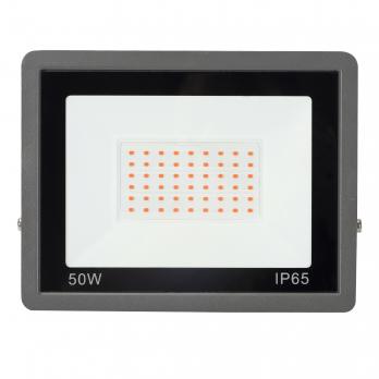 ULF-P42-50W-SPBR IP65 180-260V BLACK Прожектор для растений светодиодный. Спектр для рассады и досвечивания в период роста. Цвет черный. TM Uniel