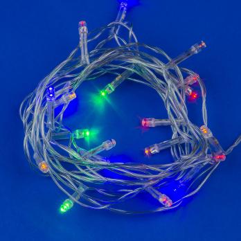 ULD-S0280-020-DTA MULTI IP20 Гирлянда светодиодная с контроллером. 20 светодиодов. 2.8 м. разноцветная. IP20. провод прозрачный.