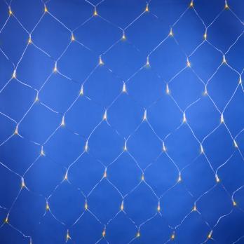 ULD-N2520-240-DTA YELLOW IP20 Сетка светодиодная с контроллером. 240 светодиодов. 2.5х2 м. желтая. IP20. провод прозрачный