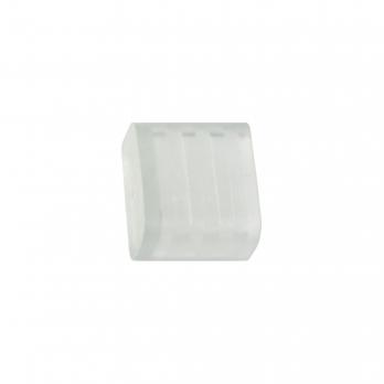 UCW-K10 CLEAR 005 POLYBAG Изолирующий зажим заглушка для светодиодной ленты 3528. 10 мм. цвет прозрачный. 5 штук в пакете