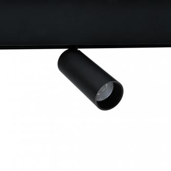 ULB-M60-12W-4000K-35 BLACK Светильник-прожектор светодиодный трековый. Для магнитного шинопровода. 900 Лм. Белый свет 4000К. Черный. ТМ Uniel