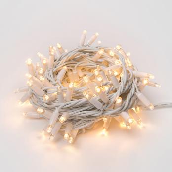 ULD-S1000-120-SWK WARM WHITE IP67 Гирлянда светодиодная со статическим свечением. 10м. Соединяемая.120 светодиодов. Теплый белый свет. Провод белый. ТМ Uniel