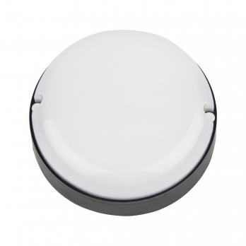ULW-Q293 12W-4000К IP65 BLACK Светильник светодиодный влагозащищенный. Круг. Белый свет 4000K. Диаметр 135 мм. Корпус черный. ТМ Volpe