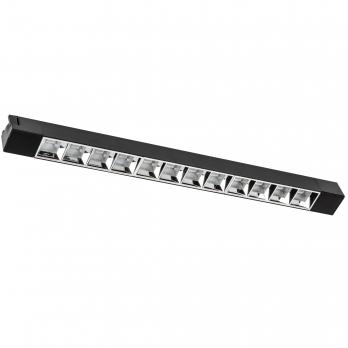 ULB-Q282 30W-4000K BLACK Светильник-прожектор светодиодный трековый. Линейный. 2500 Лм. Белый свет 4000К. Корпус черный. ТМ Volpe