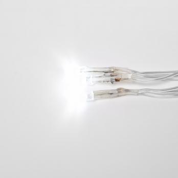 ULD-N1515-96-STK WHITE IP44 Сетка светодиодная со статическим свечением. 1.5х1.5м. Соединяемая. 96 светодиодов. Белый свет. Провод прозрачный. TM Uniel